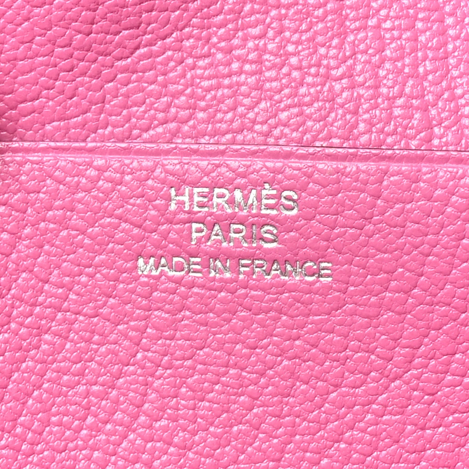 Hermes Ostrich Bearn Wallet Fuchsia 11 of 12