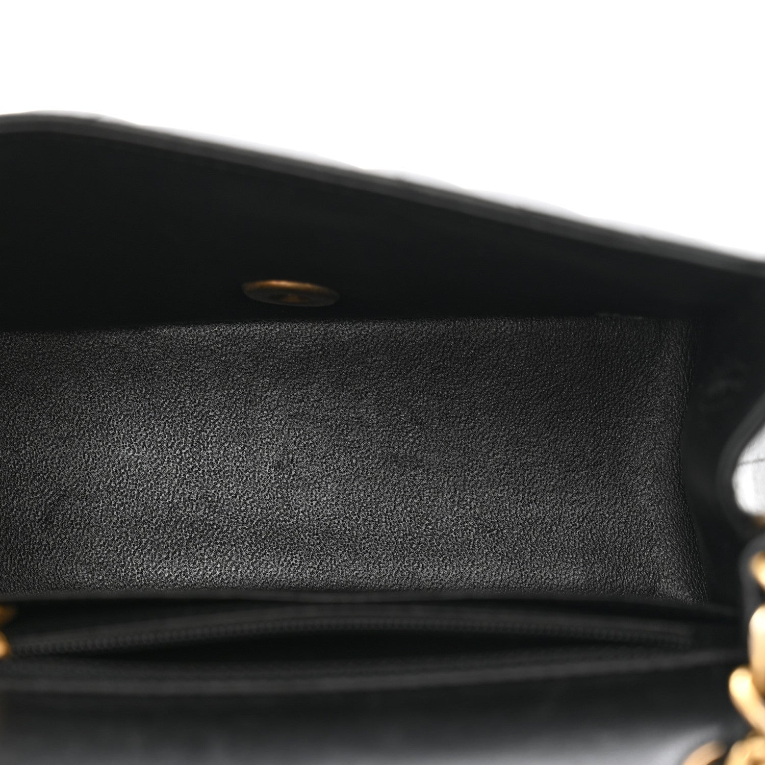 Chanel Lambskin Chevron Quilted Mini Square Flap Black 5 of 12