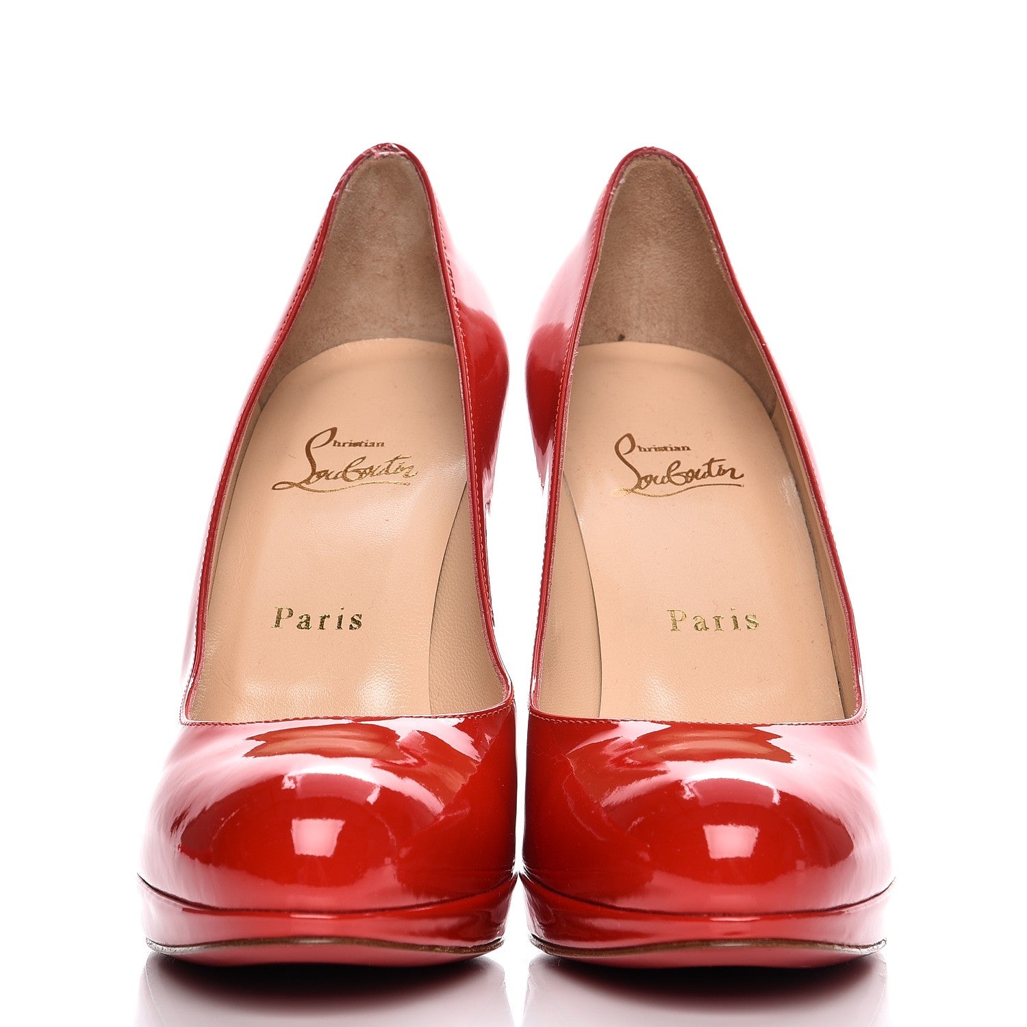 Christian Louboutin Patent New Simple 120 Pumps 38.5 Red 3 of 25