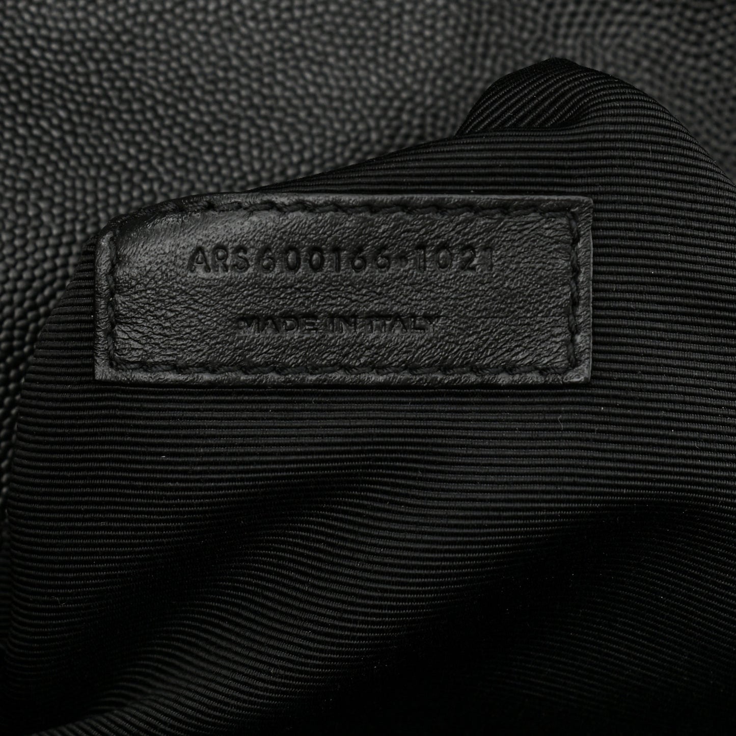 Grain De Poudre Textured Mixed Matelasse Large Triquilt Monogram Satchel Black