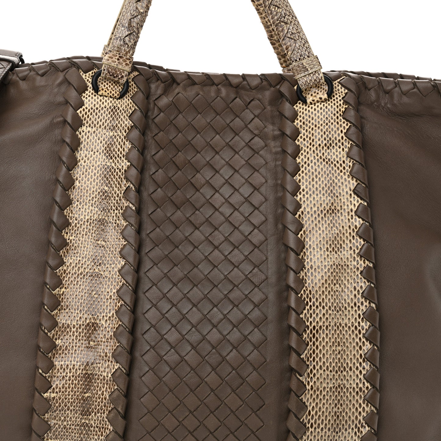 Nappa Intrecciato Ayers Tote Grey