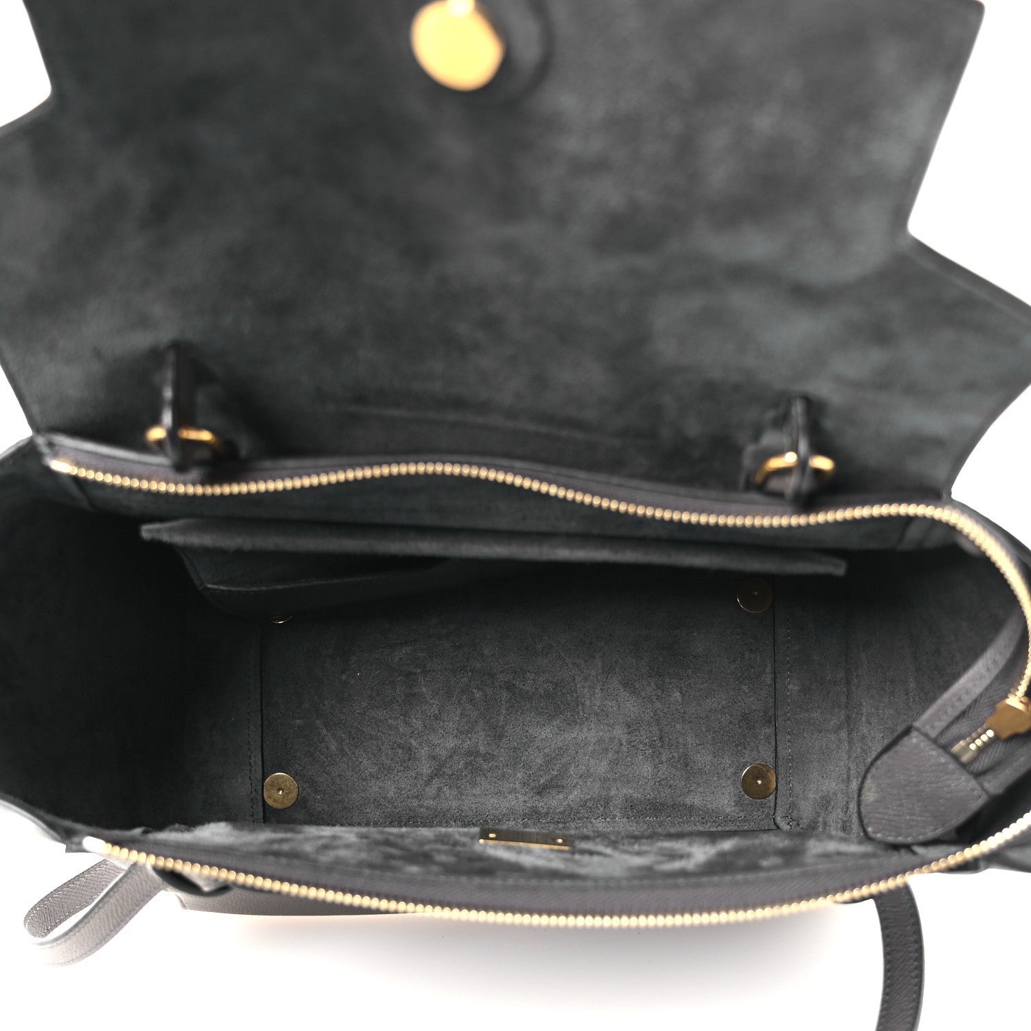 Celine Grained Calfskin Mini Belt Bag Grey Grey 5 of 12