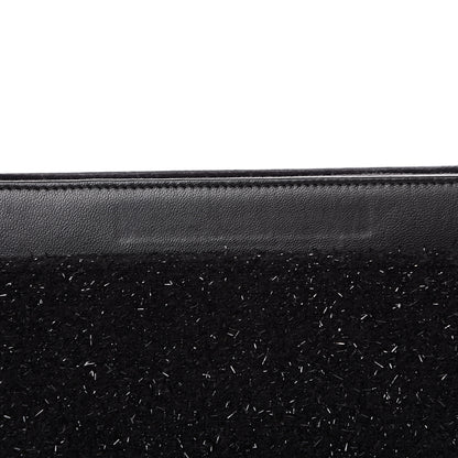 Chanel Tweed Chain Around Tablet Holder Crossbody Black 10 of 10