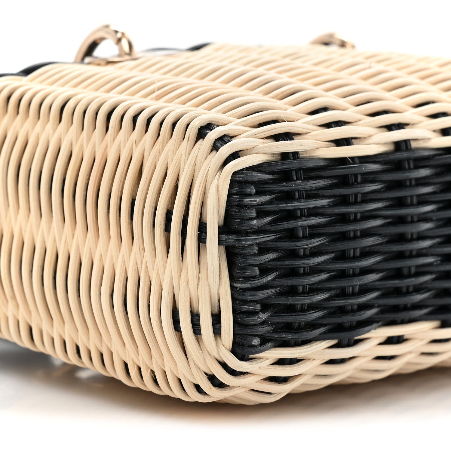 Christian Dior Wicker Oblique Micro Lady D-Joy Bag Natural Black 9 of 9