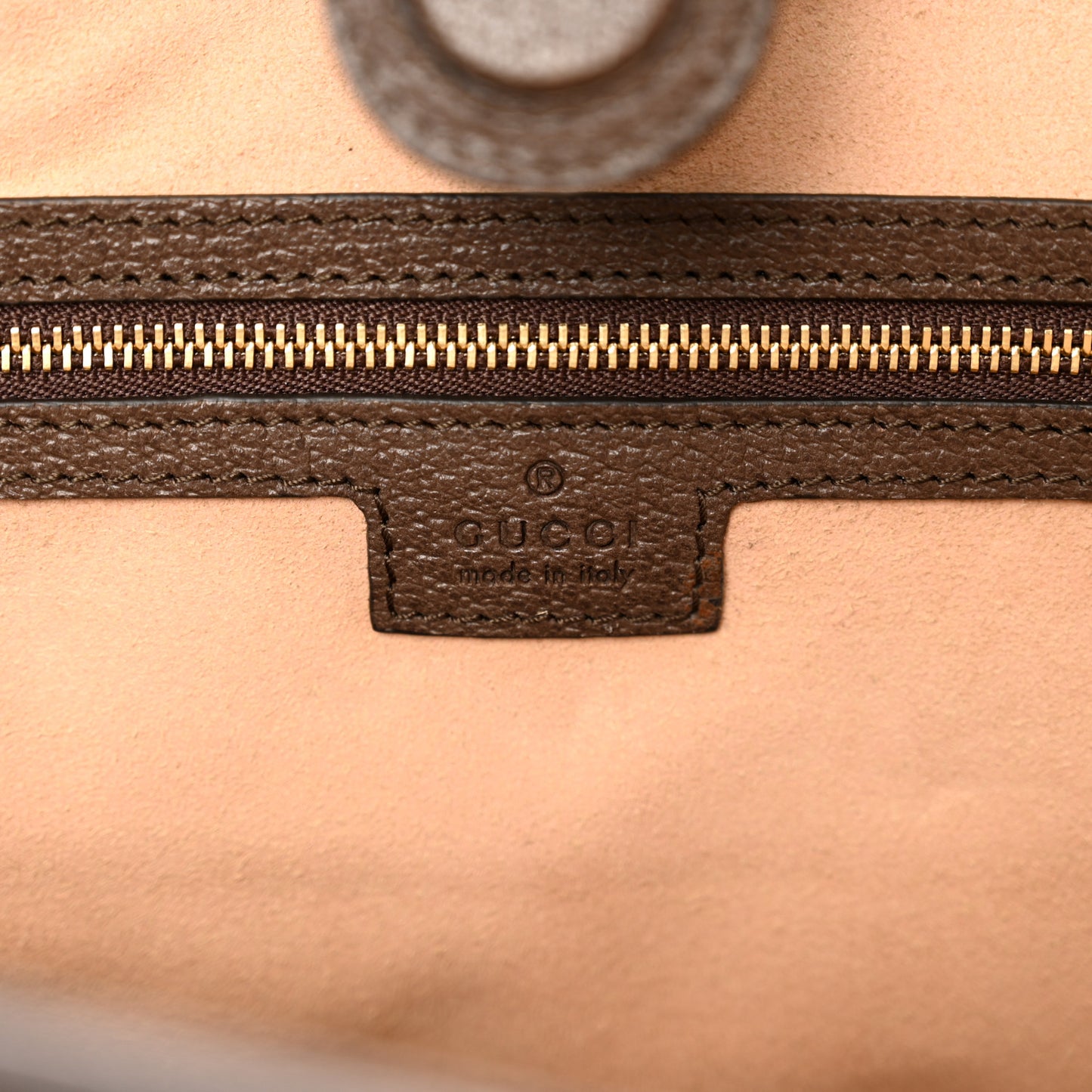 GG Supreme Monogram Medium Ophidia Shopping Tote Brown