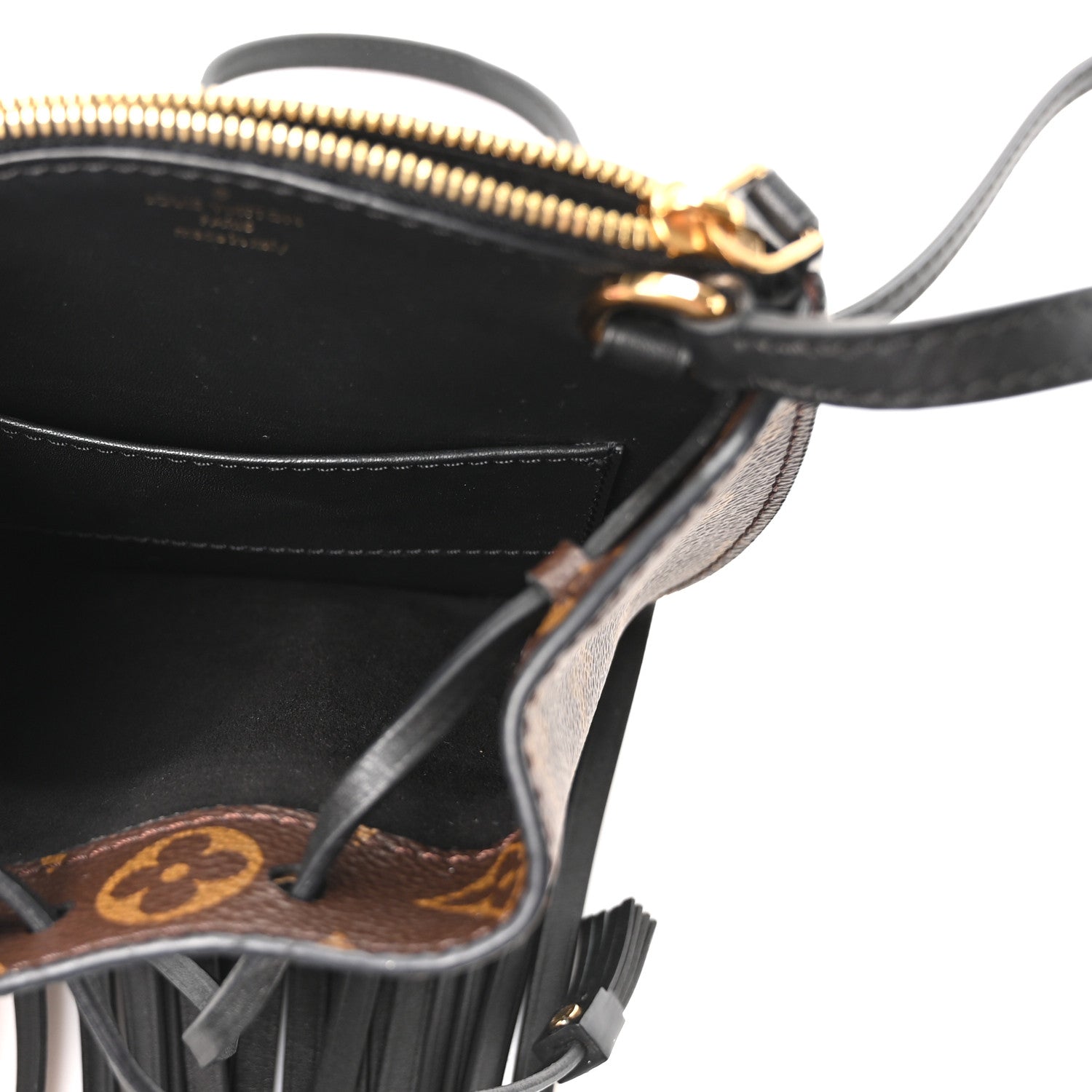 Louis Vuitton Monogram Fringed Mini Noe 9 of 17