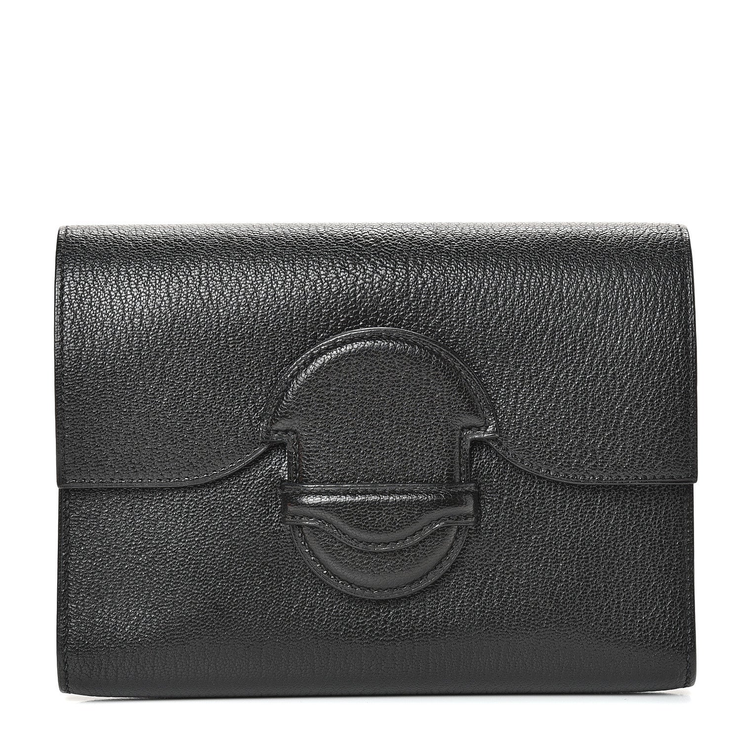 Hermes Chevre Mysore 1938 Wallet 19 Black 1 of 9