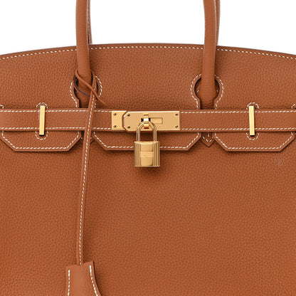 Hermes Togo Birkin 30 Gold 8 of 14