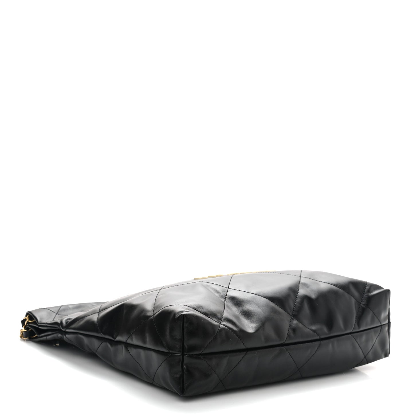 Calfskin Quilted Small Chanel 22 Black