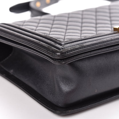 Chanel Lambskin Quilted New Medium Boy Flap Black 8 of 10