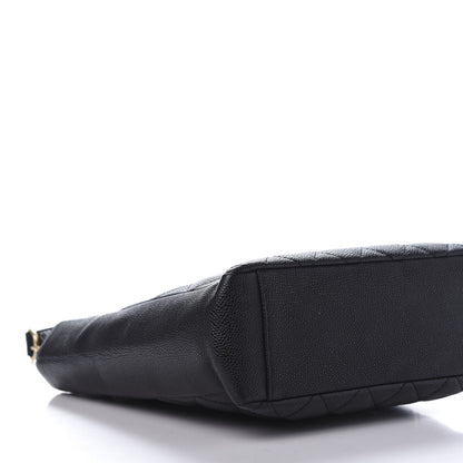 Chanel Caviar Quilted Petit Shopping Tote PST Black 6 of 10