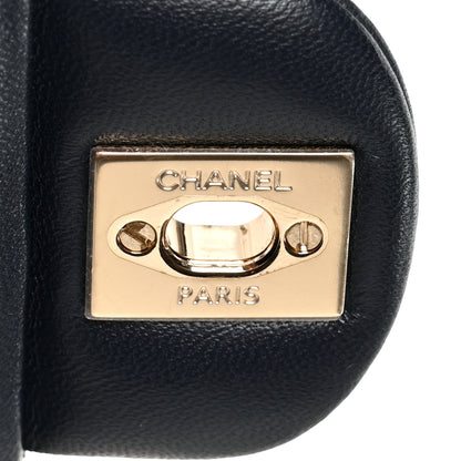 Chanel Lambskin Quilted Small Double Flap Navy 7 of 12