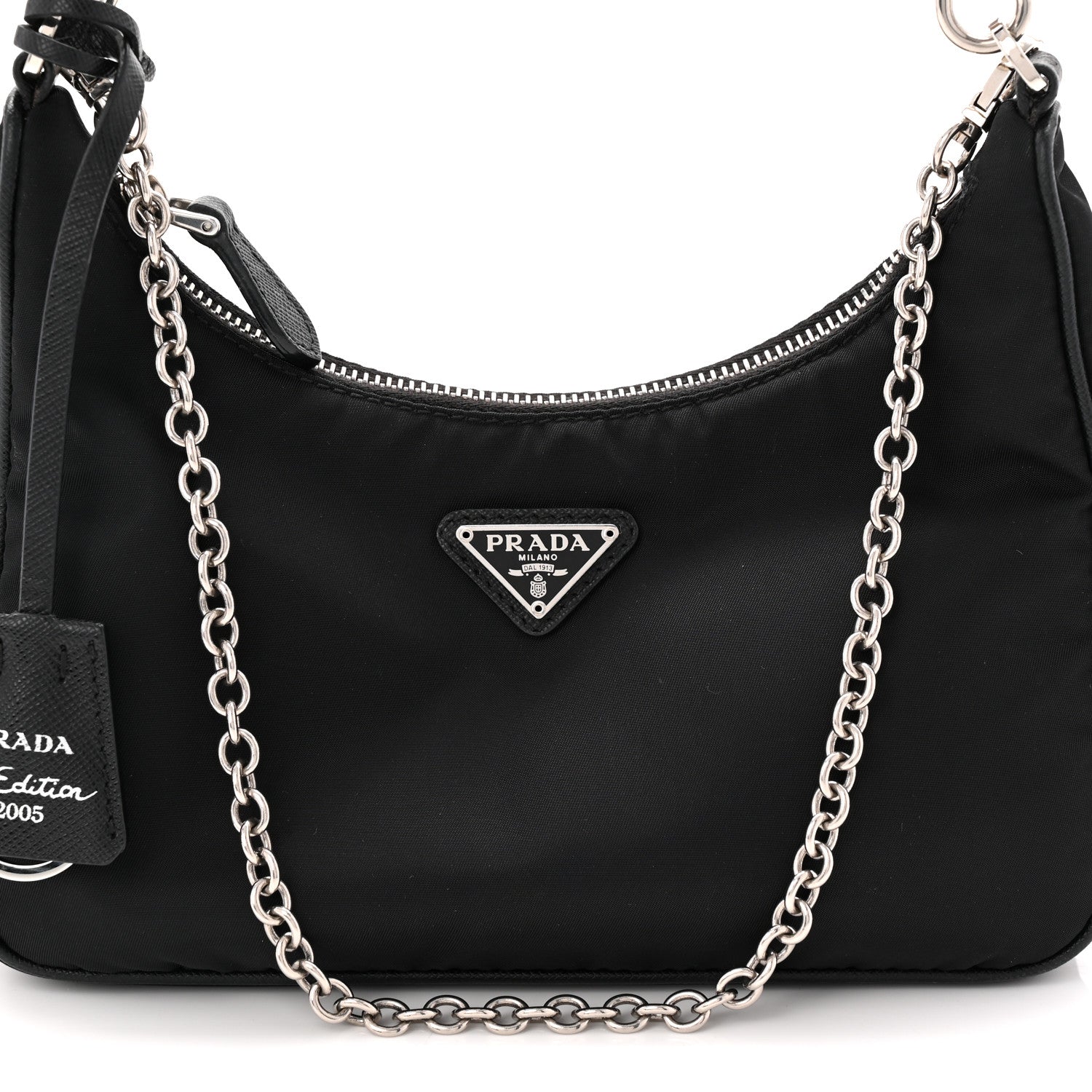 Prada Re-Nylon Saffiano Re-Edition 2005 Shoulder Bag Black 9 of 11