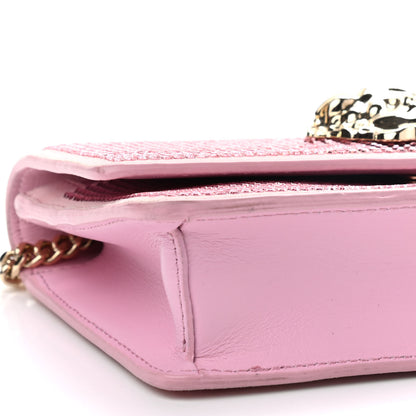 Versace Vitello Crystal Palazzo Evening Bag Pink 11 of 12