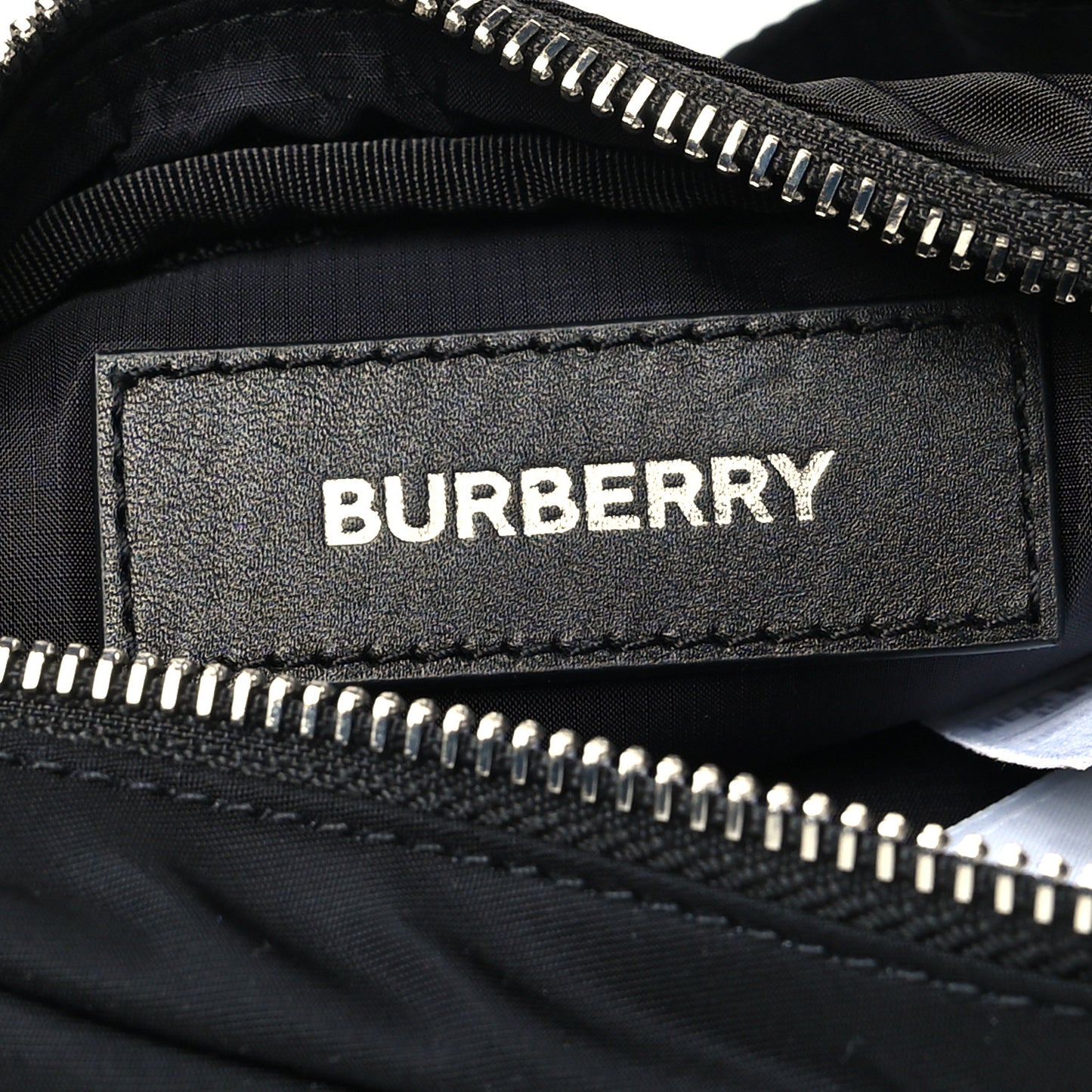 Econyl Logo Print Small Cannon Bum Bag Black