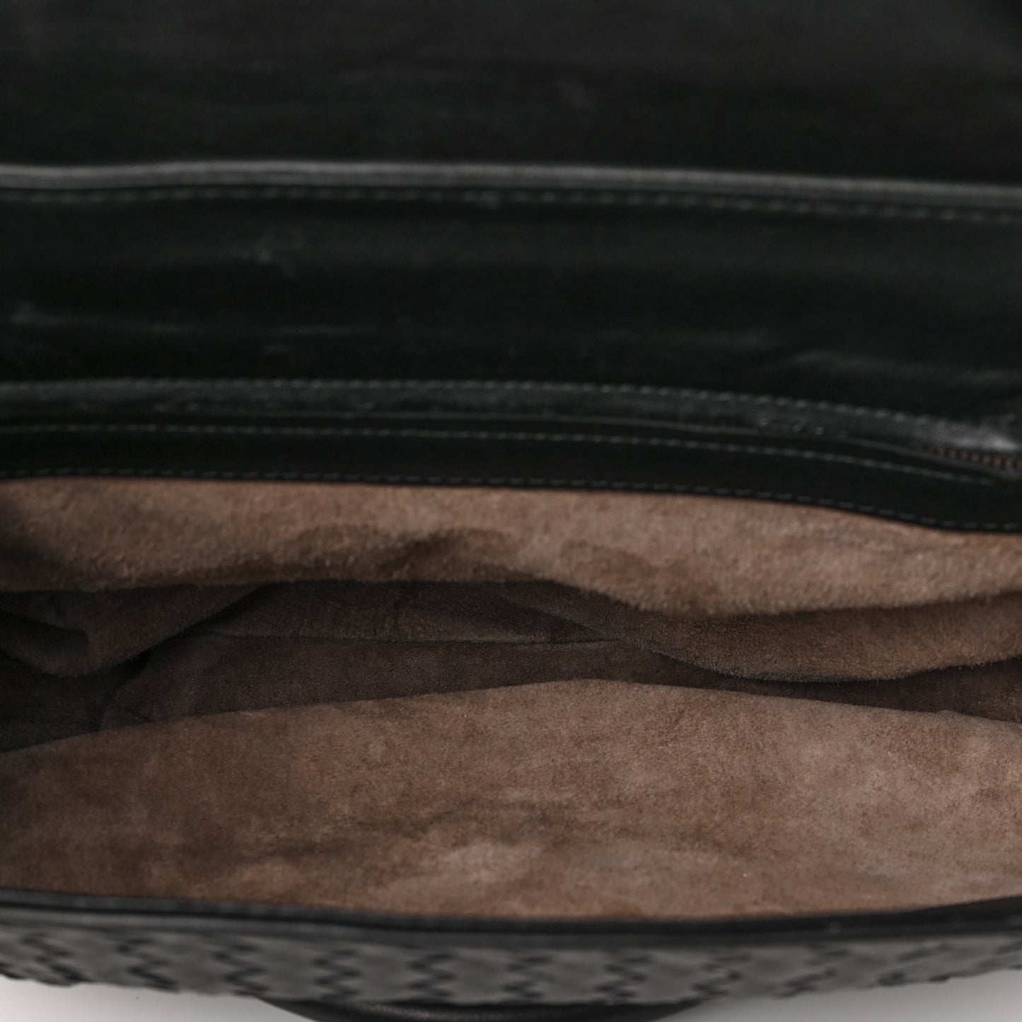 Nappa Intrecciato Rialto Shoulder Bag Black