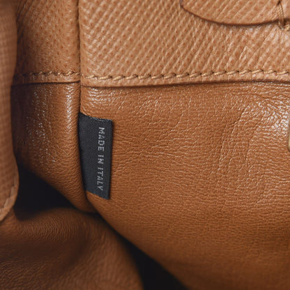 Prada Saffiano Cuir Top Handle Dome Tote Caramel 10 of 29