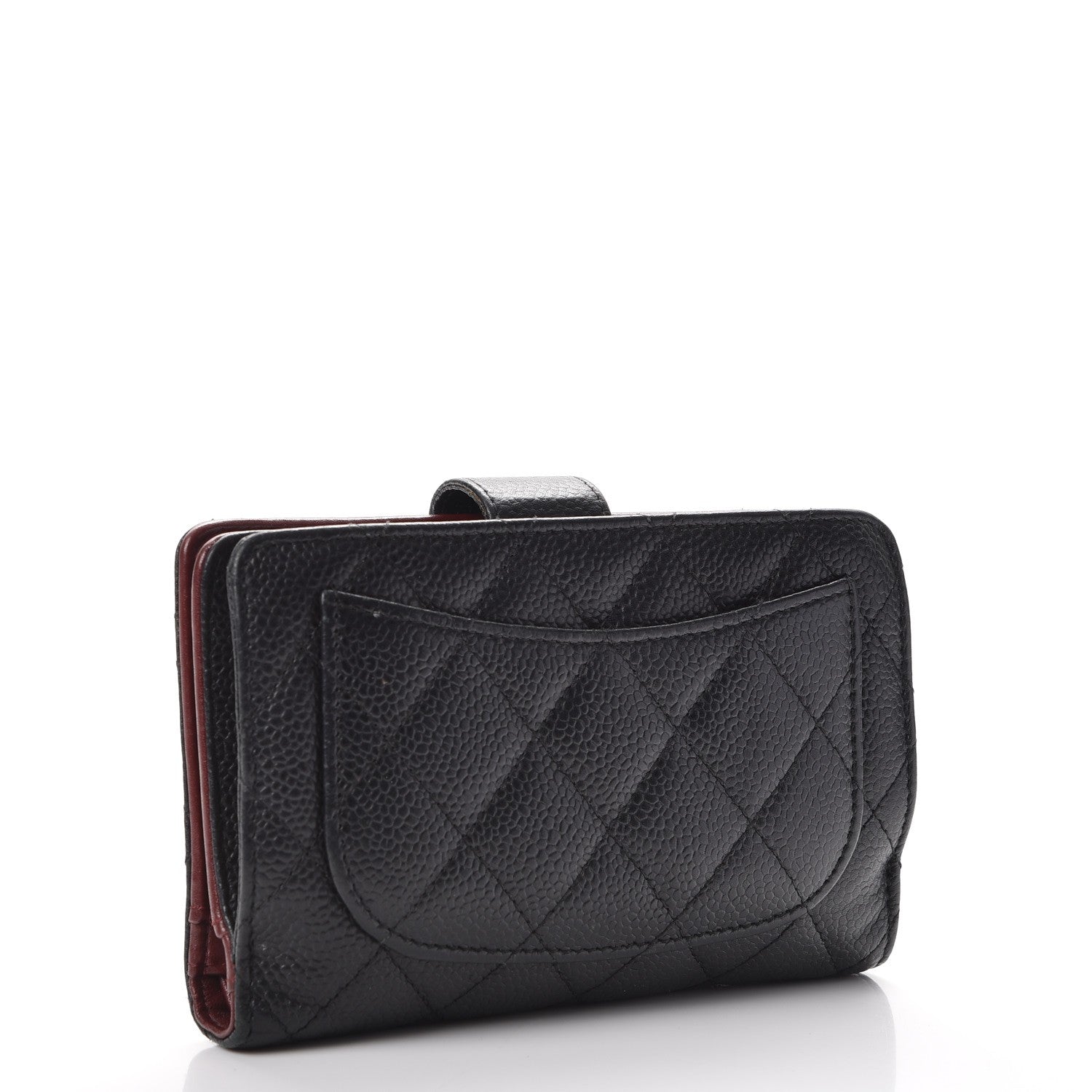 Chanel Caviar Quilted Zipped Pocket Wallet Black 3 of 14