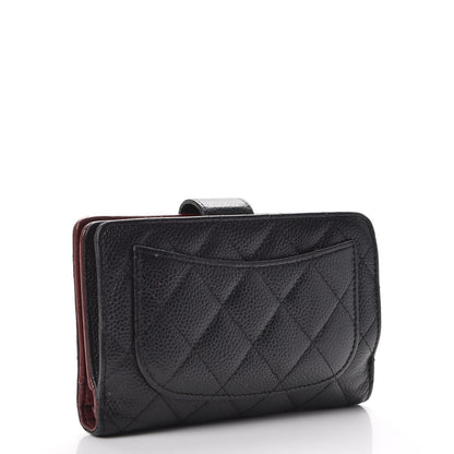 Chanel Caviar Quilted Zipped Pocket Wallet Black 3 of 14
