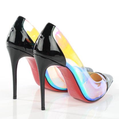 Christian Louboutin Debout Disco PVC Hologram 100 Pumps 37 Black Transparent 4 of 8