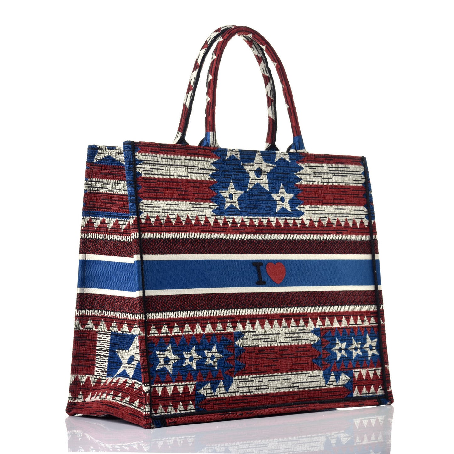 Canvas Embroidered Exclusive US Book Tote Multicolor