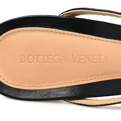 Bottega Veneta Lambskin Stretch Multi Strap Sandals 40 Black 7 of 8