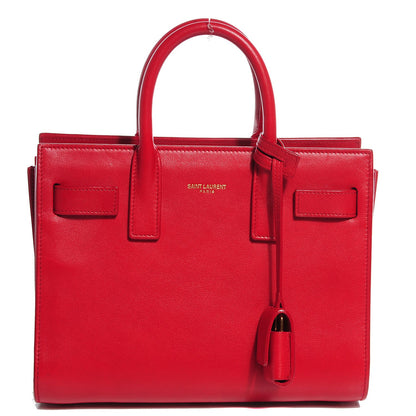 Saint Laurent Calfskin Nano Sac De Jour Lipstick Red 1 of 7