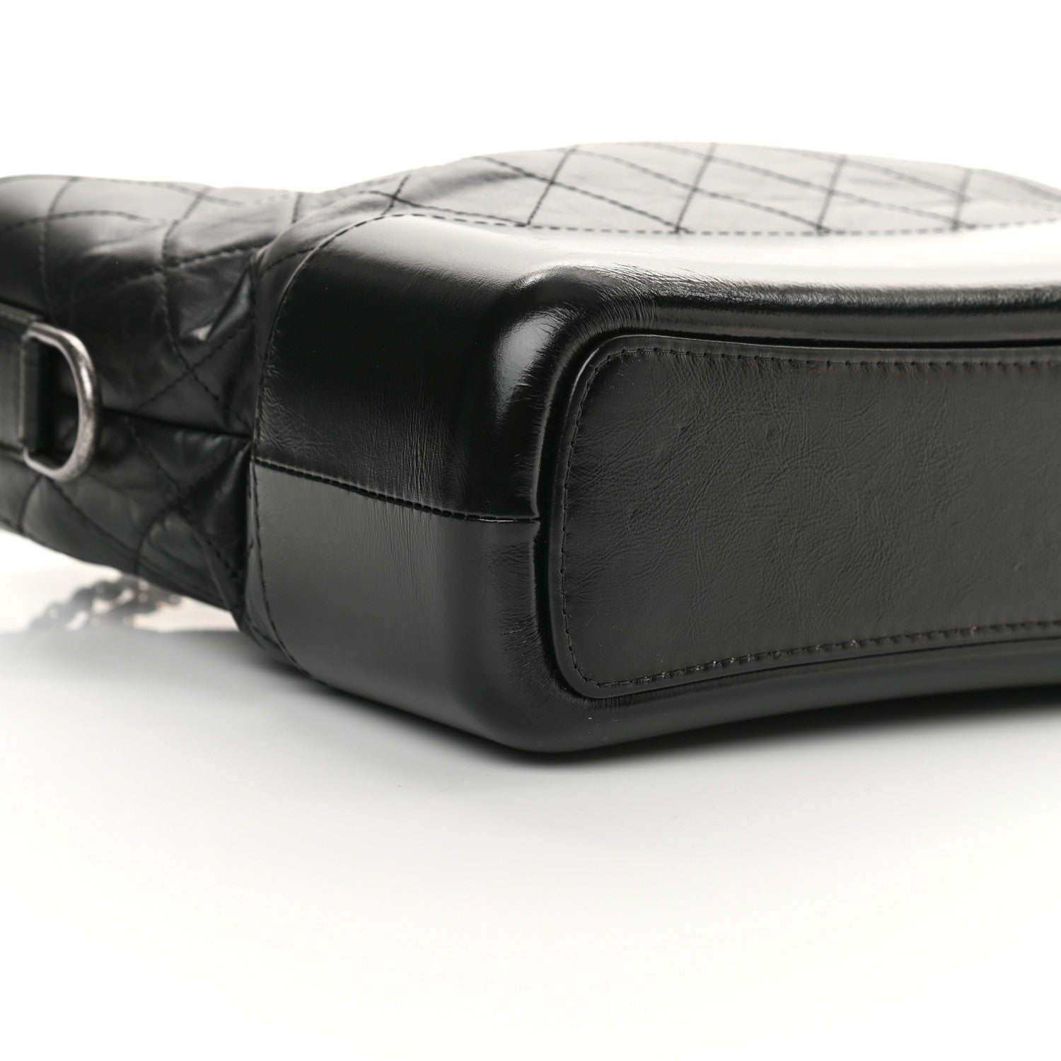 Chanel Aged Calfskin Quilted Medium Gabrielle Hobo Black 9 of 13