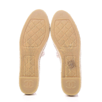 Chanel Mesh Grosgrain CC Espadrilles 36 Pink 5 of 9