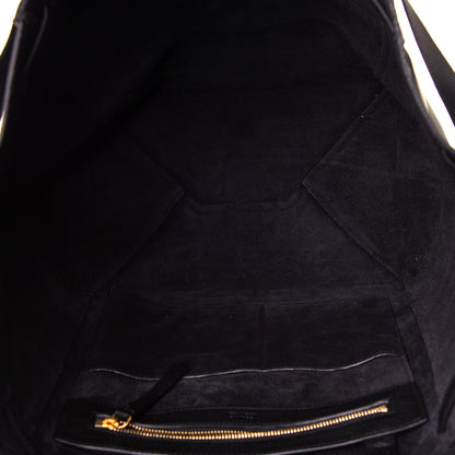 Celine Soft Grained Calfskin Small Belt Cabas Phantom Black 5 of 7