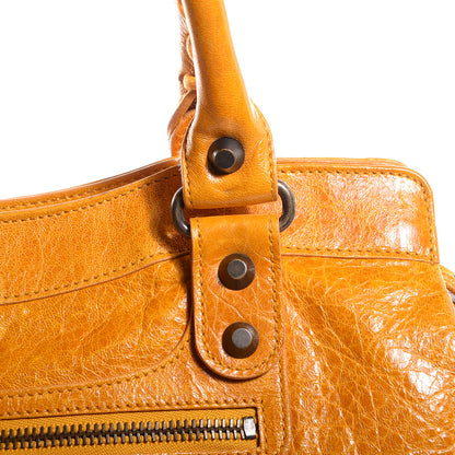 Balenciaga Chevre Classic Hardware Step Bag Marigold 6 of 14