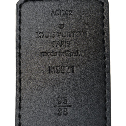 Louis Vuitton Calfskin Monogram 40mm LV Initiales Reversible Belt 95 38 Black 5 of 6