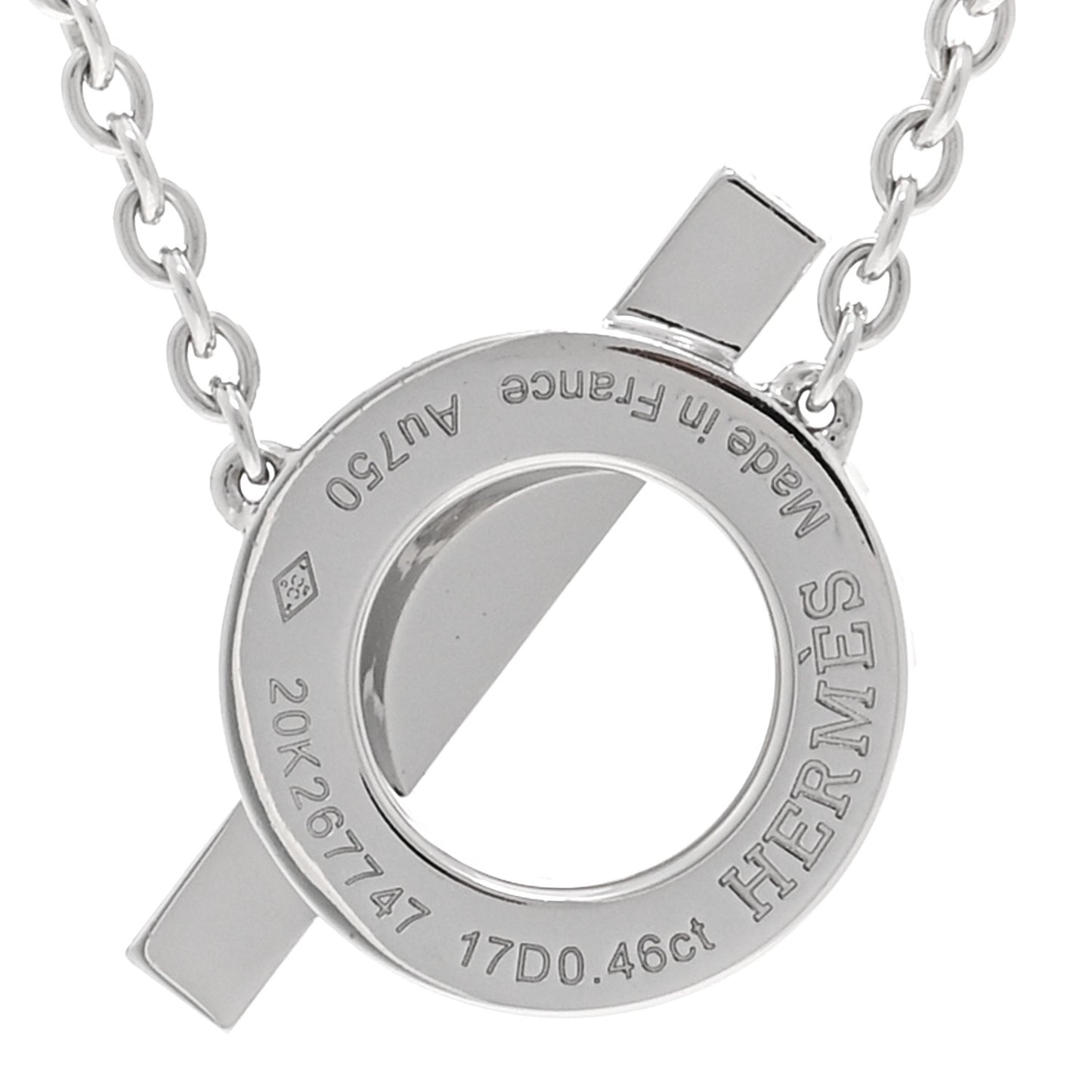 18K White Gold Diamond Finesse Pendant Necklace