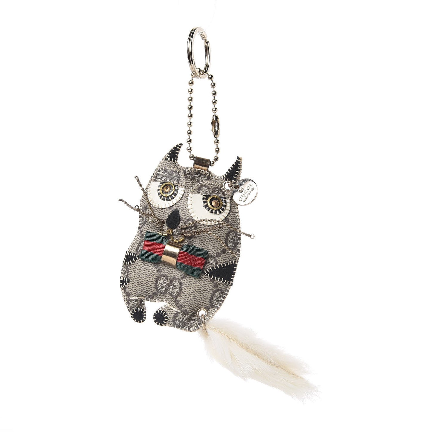 GG Supreme Monogram Animal Key Charm
