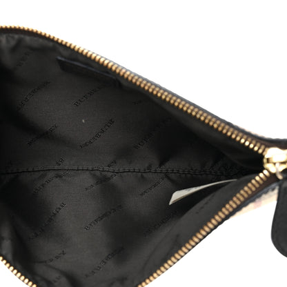 Burberry Haymarket Check Small Peyton Crossbody Clutch Bag Chocolate 4 of 13