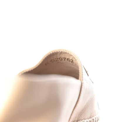 Chanel Lambskin CC Espadrilles 37 Beige Black 7 of 11