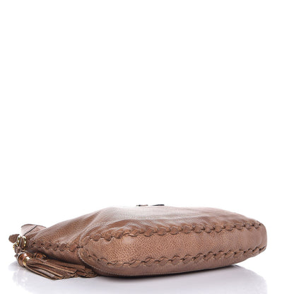 Gucci Pebbled Calfskin Large New Jackie Shoulder Bag Maple Brown 4 of 9
