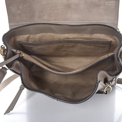 Chloe Calfskin Medium Faye Day Shoulder Bag Motty Grey 6 of 11
