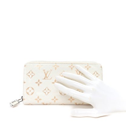 Louis Vuitton Snakeskin Monogram Zippy Padlock Wallet White 2 of 7