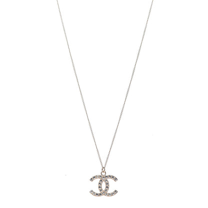 Chanel Baguette Crystal CC Necklace Light Gold 1 of 4
