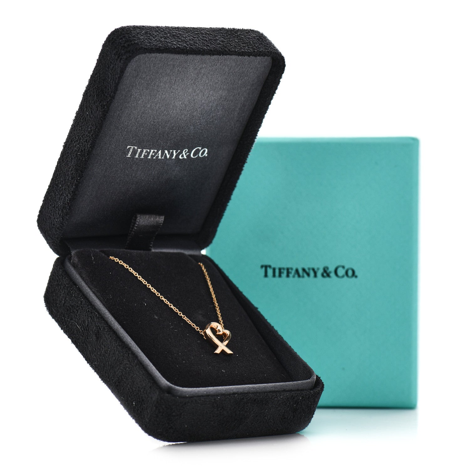 Tiffany 18K Rose Gold Mini Paloma Picasso Loving Heart Pendant Necklace 7 of 7