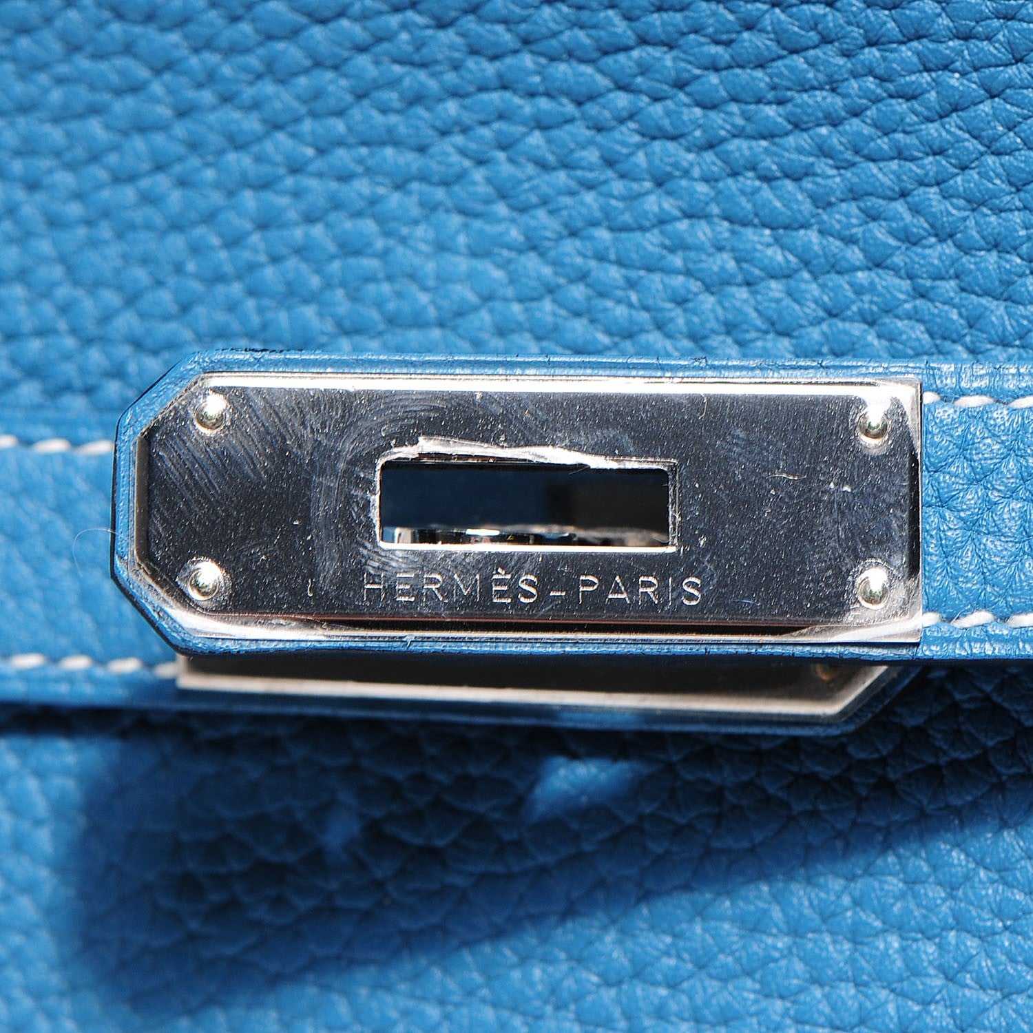 Hermes Taurillon Clemence Jypsiere 28 Blue Jean 16 of 17