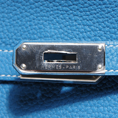 Hermes Taurillon Clemence Jypsiere 28 Blue Jean 16 of 17