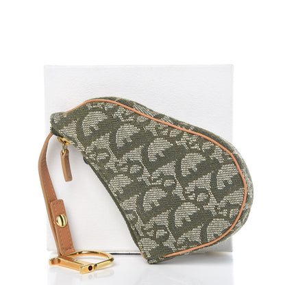 Christian Dior Monogram Saddle Coin Purse Green 9 of 9