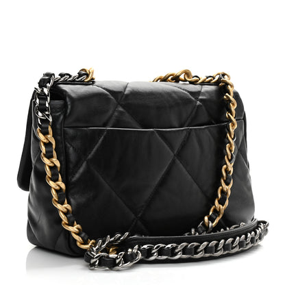 Chanel Goatskin Quilted Medium Chanel 19 Flap Black 3 of 11