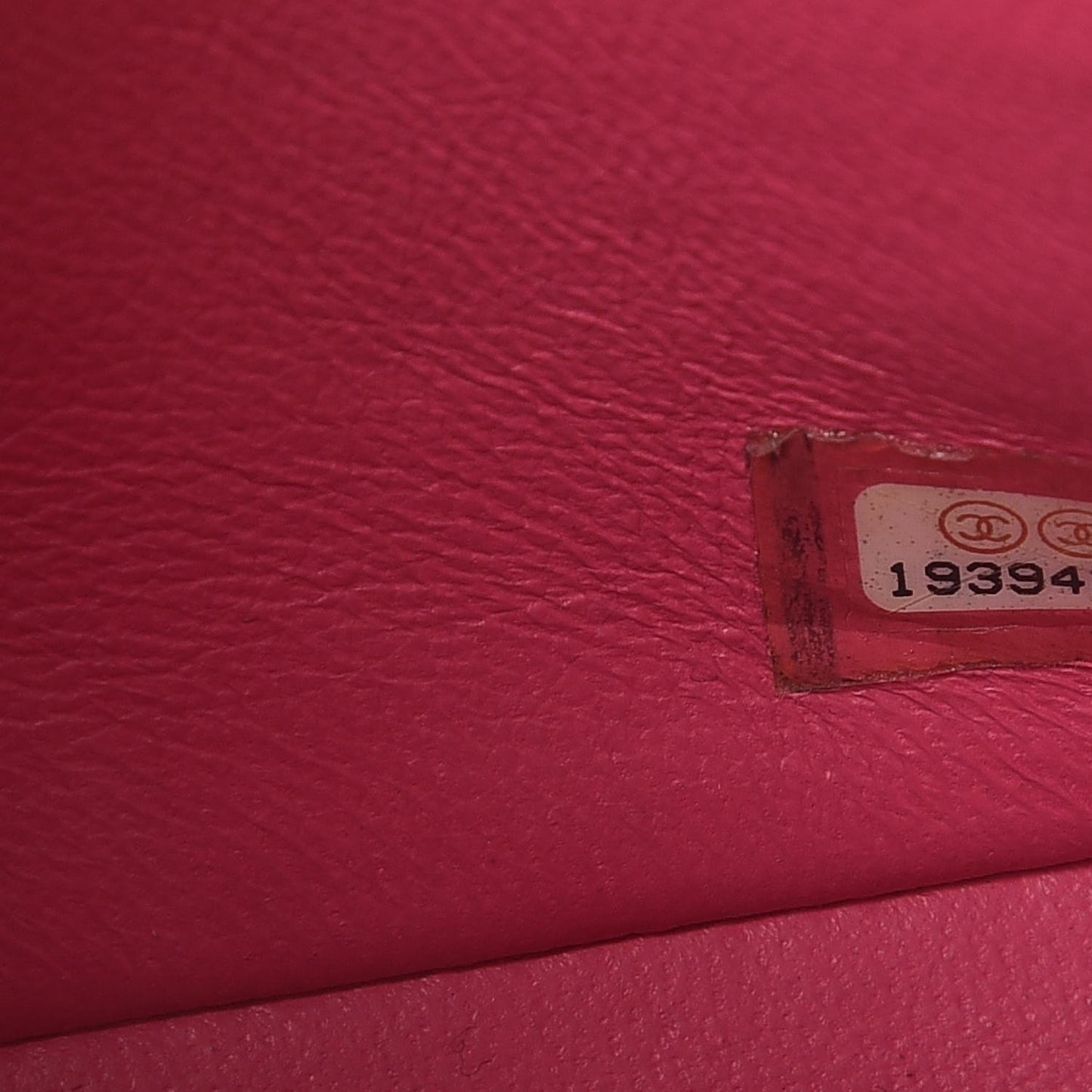 Lambskin Quilted Mini Rectangular Flap Dark Pink