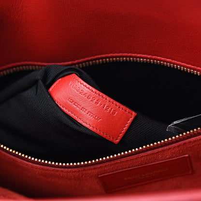 Saint Laurent Calfskin Small Sac De Jour Lipstick Red 6 of 10