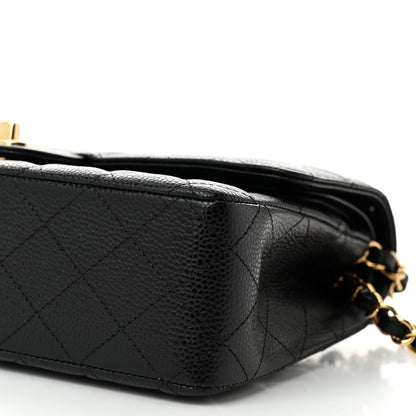 Chanel Caviar Quilted Medium Double Flap Black 10 of 11
