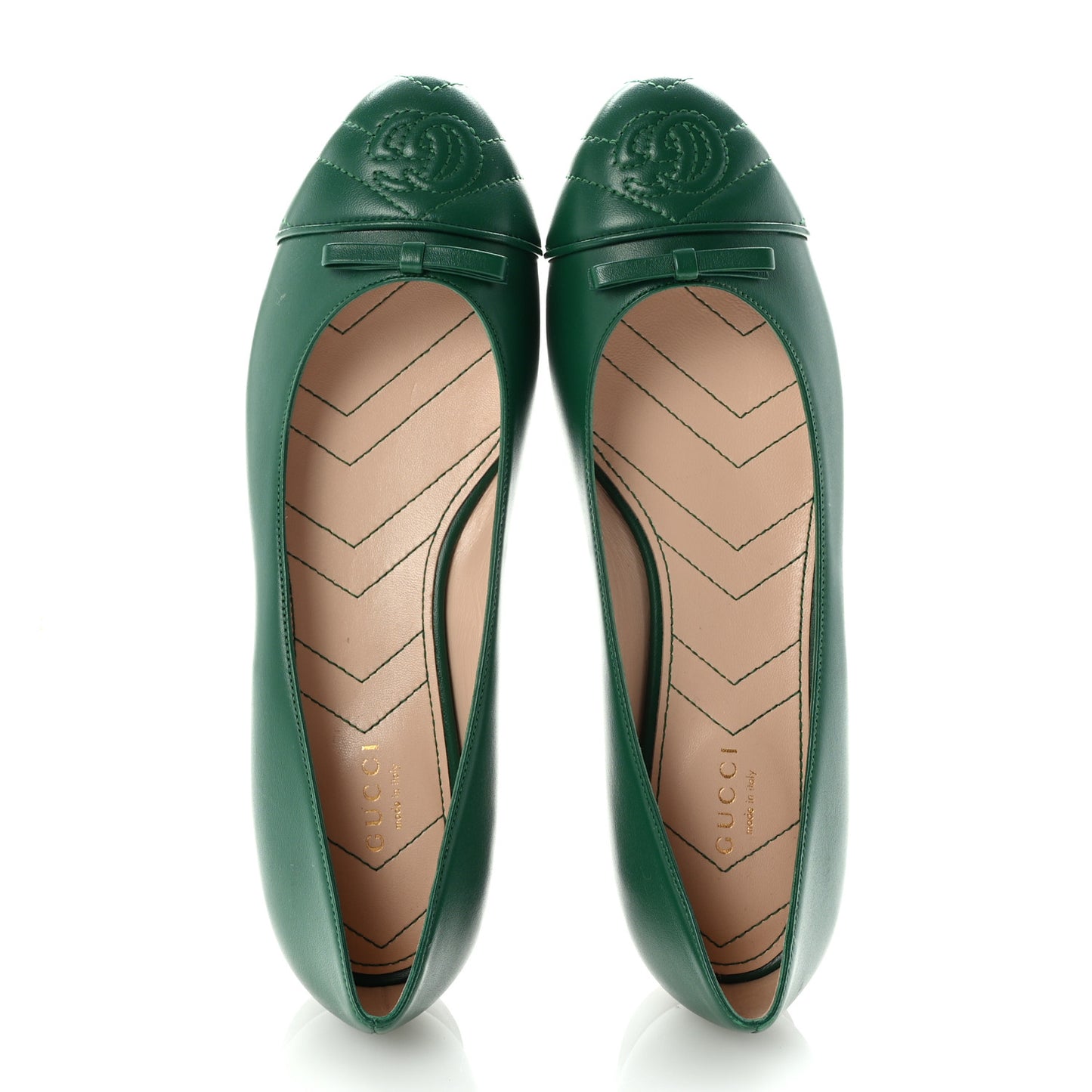 Double G Ballet Flats 39.5 Green
