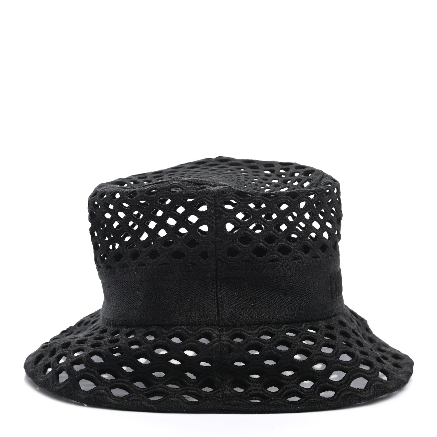Christian Dior Mesh Small Brim Bucket Hat 57 Black 5 of 8